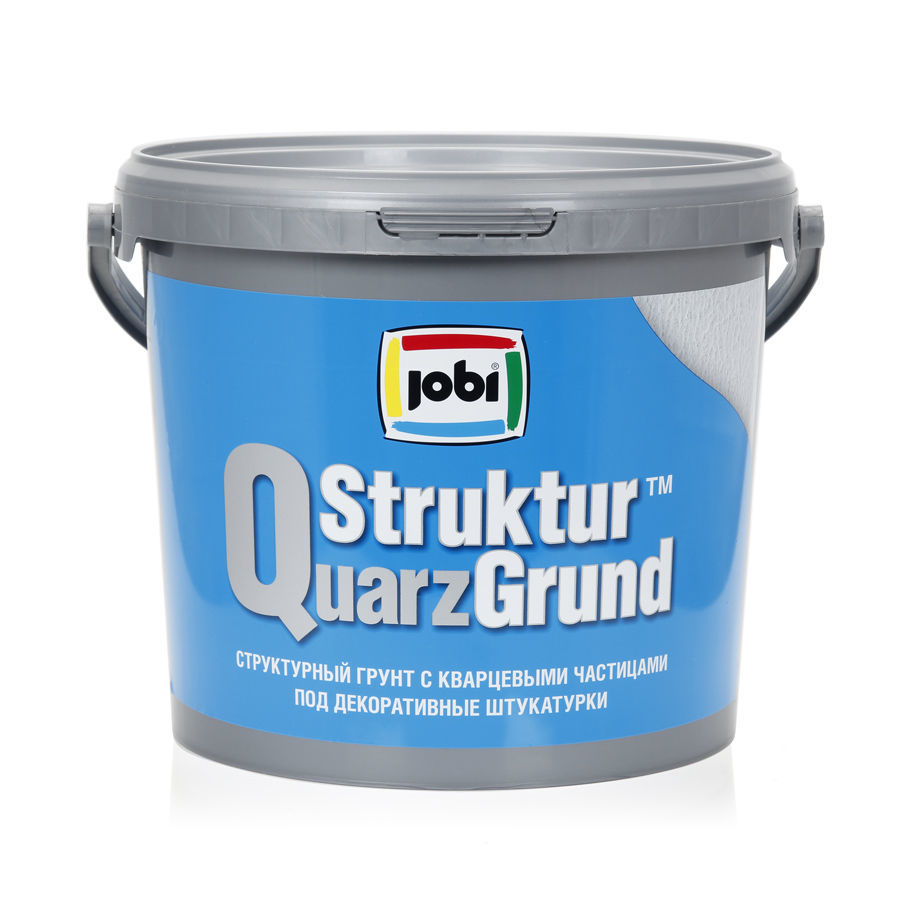 Белый кварцевый структурный грунт под декоративные штукатурки JOBI StrukturQuarzGrund