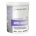 Фактура мелкого песка с серебристым эффектом Vincent Decor Afro Argent / Винсент Декор Афро Аржент