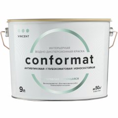 Краска Vincent Conformat / база А и база C,  Винсент Конформат акрилатная матовая для внутренних работ