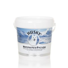 Моющаяся краска и грунт для стен HUSKY Интерьеры & Фасады