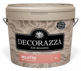 Декоративное покрытие Decorazza Velluto / Декораза Веллуто VT 001, 5 кг