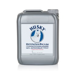Акриловый грунт с индикатором нанесения HUSKY Интерьеры & Фасады (с индикатором нанесения)