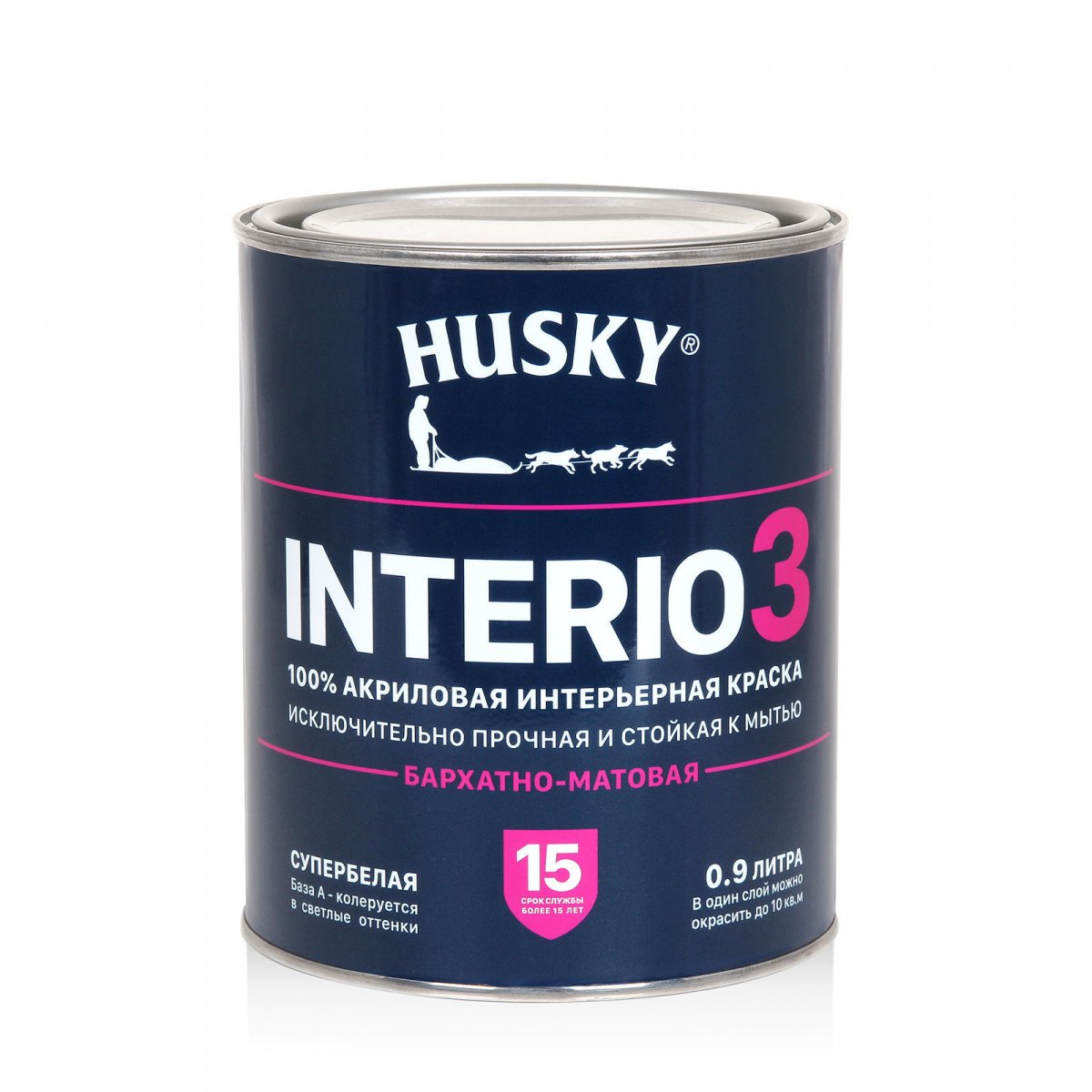 HUSKY INTERIO 3 бархатно-матовая интерьерная краска