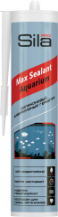 Герметик силиконовый аквариумный, черный, Sila PRO Max Sealant Aquarium, 290 мл