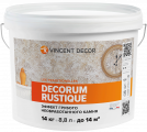 Декоративное покрытие Vincent Decor Decorum Rustique / Винсент декор Декорум Рустик эффект грубого необработанного камня 14 кг