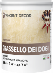 Декоративное покрытие Vincent Decor Grassello Dei Dogi / Винсент декор Грасселло Дей Доджи эффект натурального мрамора