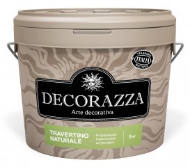 Штукатурка фактурная Decorazza Travertino Naturale / Декораза Травертино Натурале белая 15 кг