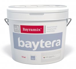 Штукатурка фактурная Bayramix Baytera / Байрамикс Байтера мелкая фракция M 1,2-2,0 мм белая 15 кг