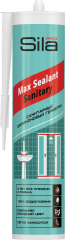 Герметик силиконовый санитарный, белый, Sila PRO Max Sealant Sanitary, 280 мл